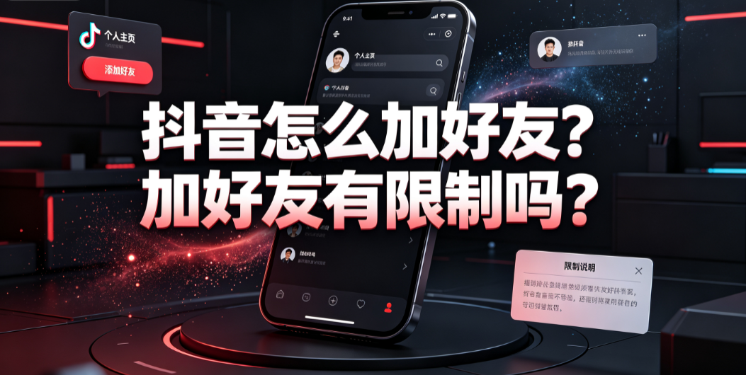 抖音怎么加好友?加好友有限制吗?_添加路径与风控指南