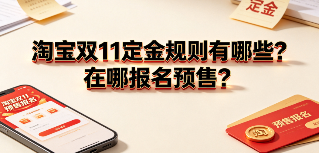 淘宝双11定金规则有哪些?在哪报名预售? 商家实操指南