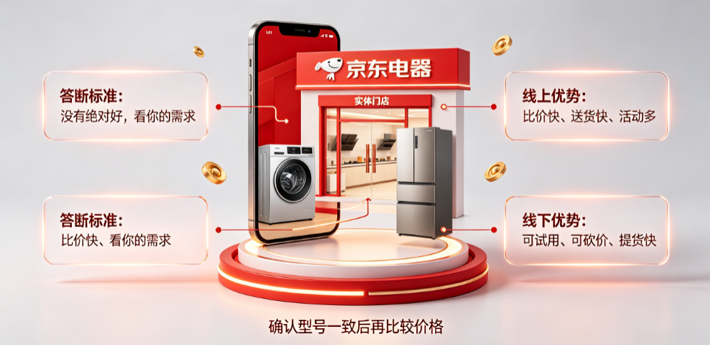 京东买的电器和实体店有什么区别？哪个好一些？