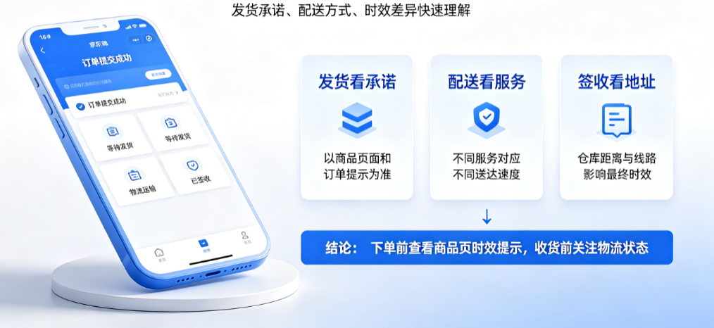 京东下单几天必须发货?有哪些配送服务和配送时效?