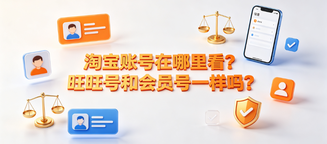 淘宝账号在哪里看?旺旺号和会员号一样吗?