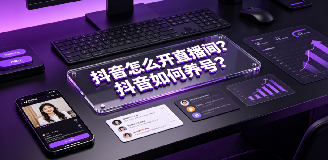 抖音怎么开直播间？抖音如何养号？完整操作与权重指南