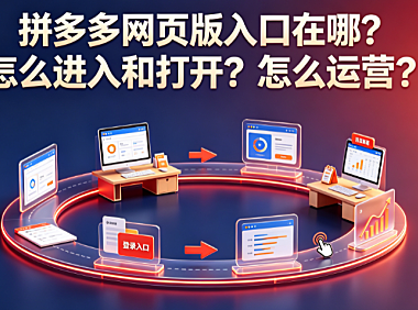 拼多多网页版入口在哪?怎么进入和打开?怎么运营?