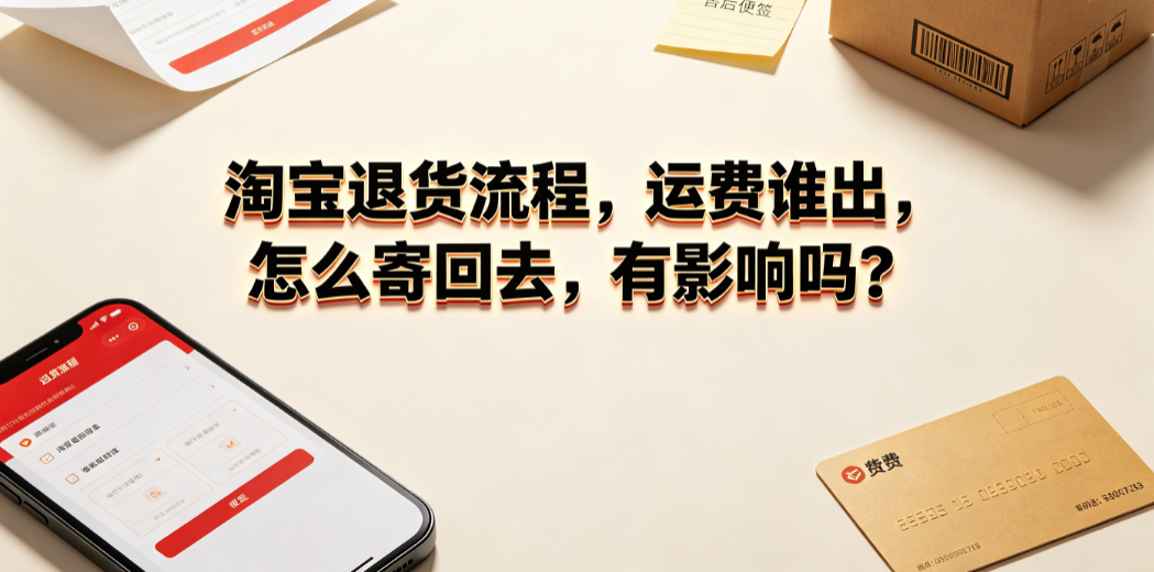 淘宝退货流程怎么走？运费谁出怎么寄回去有影响吗