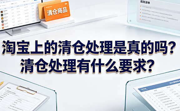 淘宝上的清仓处理是真的吗?清仓处理有什么要求?