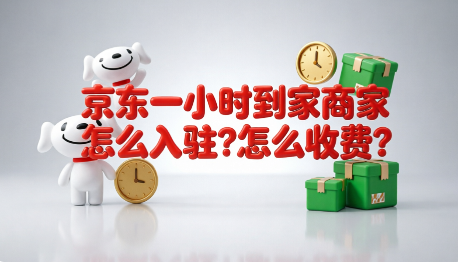京东一小时到家商家怎么入驻?怎么收费?