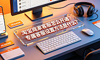 淘宝商家客服怎么开通？专属客服设置方法是什么？