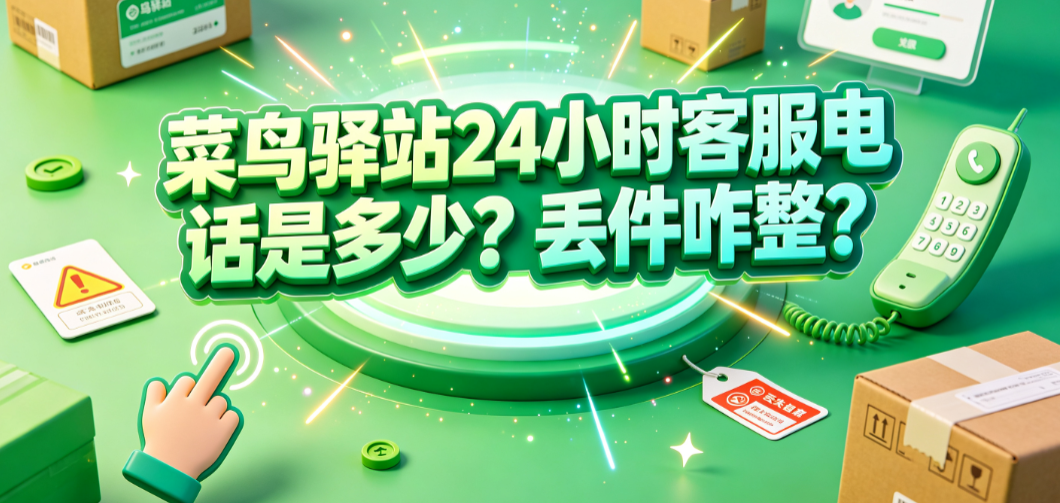 菜鸟驿站24小时客服电话是多少?丢件咋整?物流维权全指南