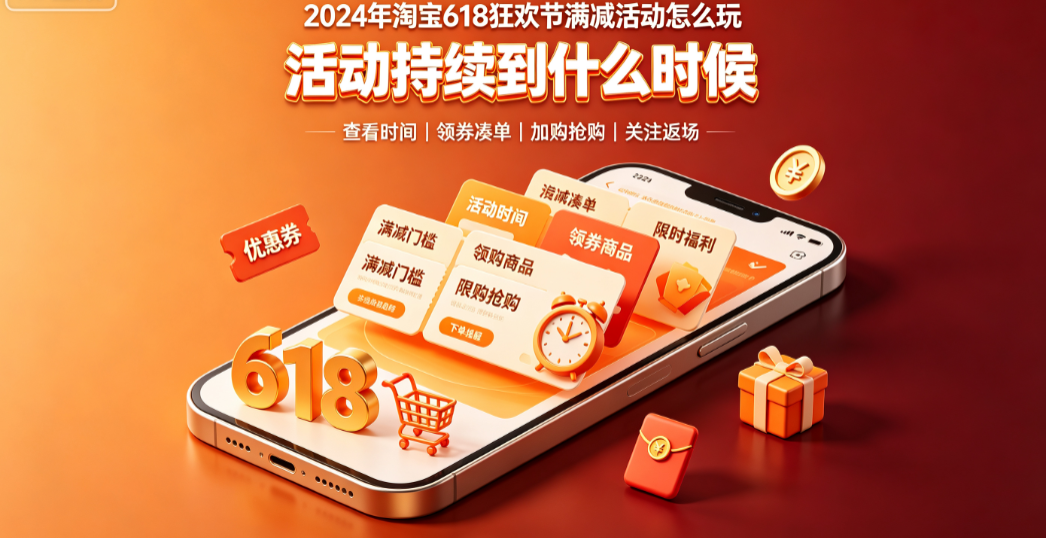 2024年淘宝618狂欢节满减活动怎么玩?活动持续到什么时候?