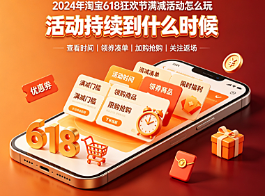 2024年淘宝618狂欢节满减活动怎么玩?活动持续到什么时候?