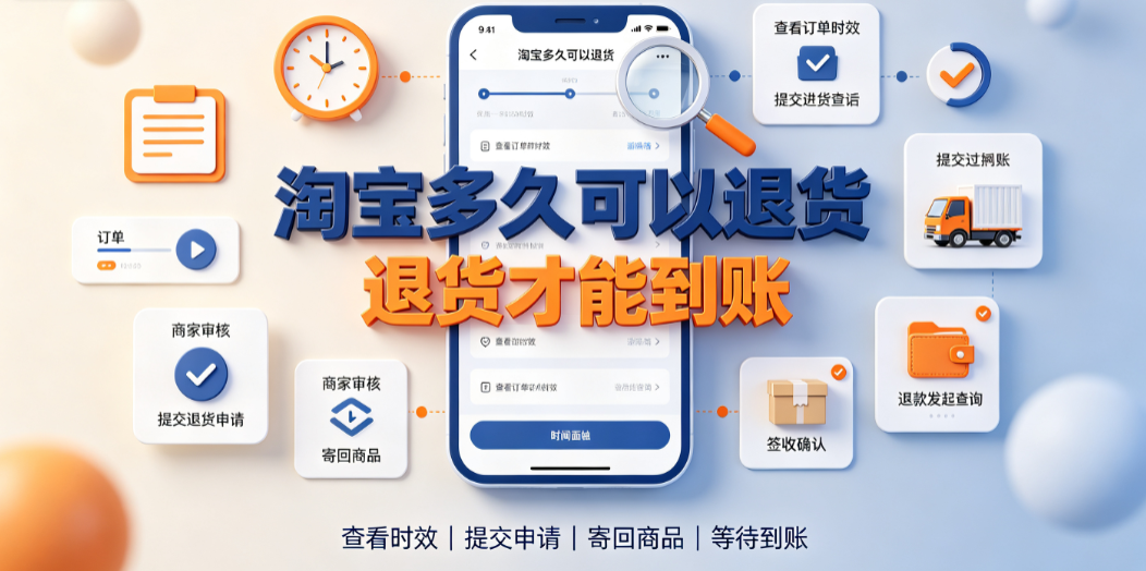淘宝多久可以退货_退货才能到账时效全解析
