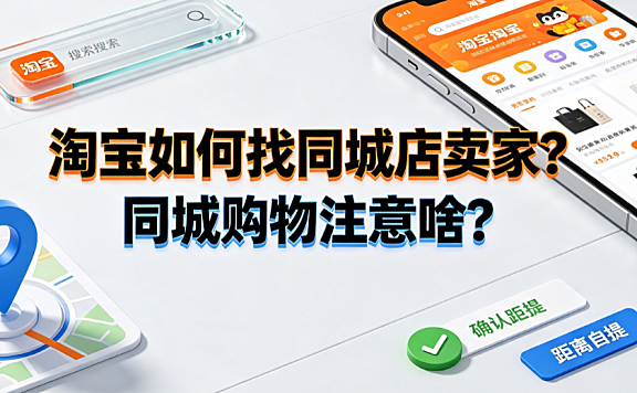 淘宝如何找同城店卖家？同城购物注意啥？实操指南与避坑解析