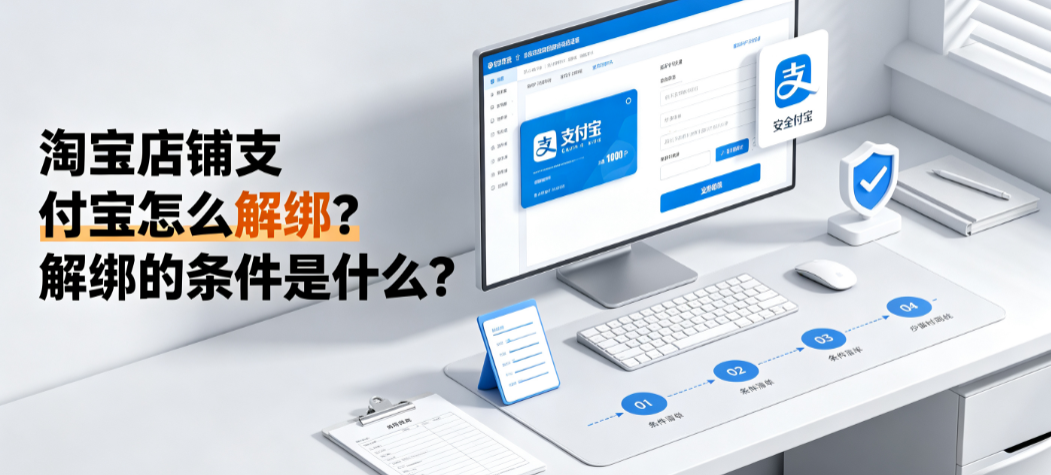 淘宝店铺支付宝怎么解绑?解绑的条件是什么?