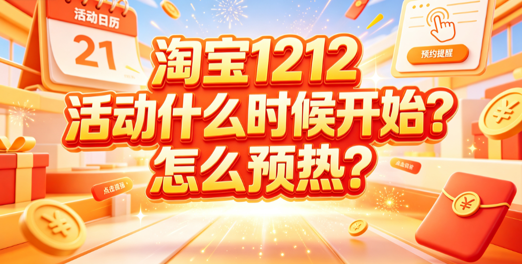 淘宝1212活动什么时候开始?怎么预热?全周期备战指南