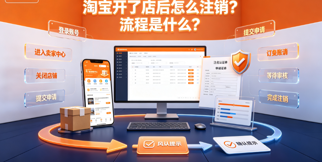 淘宝开了店后怎么注销?流程是什么?完整操作指南