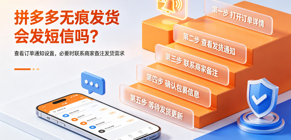 拼多多无痕发货会发短信吗?无痕发货怎么弄?