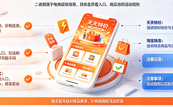 天天特价和淘宝特卖有关系吗?有什么区别?演进解析与运营指南
