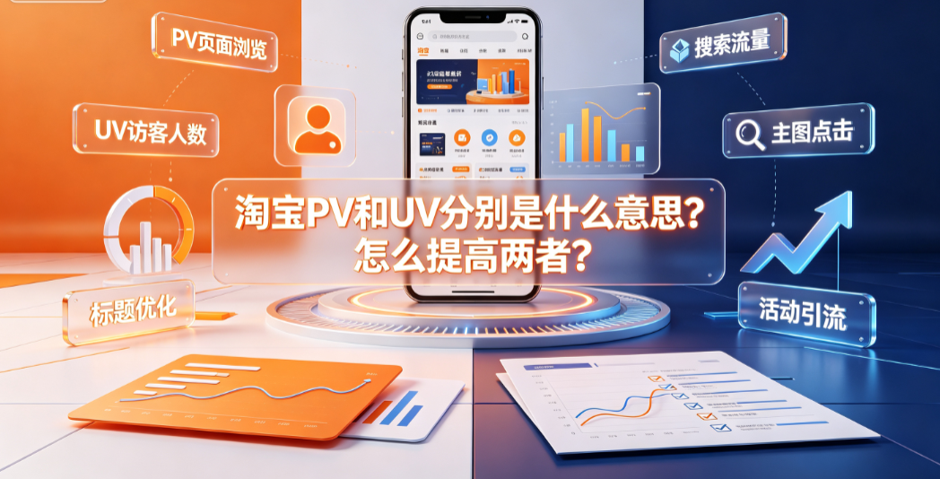 淘宝pv和uv分别是什么意思?怎么提高两者?