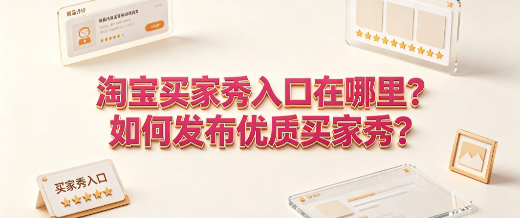 淘宝买家秀入口在哪里?如何发布优质买家秀?