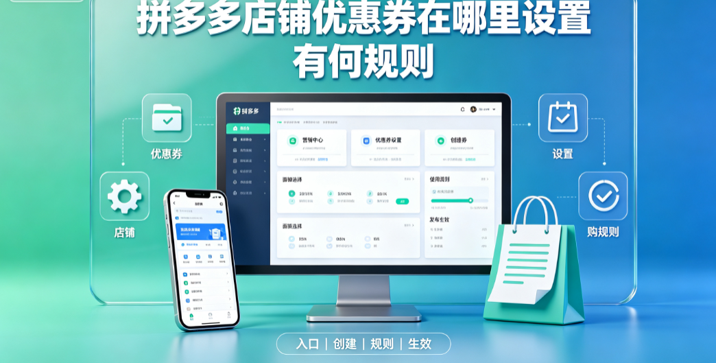 拼多多店铺优惠券在哪里设置?有何规则?
