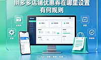 拼多多店铺优惠券在哪里设置?有何规则?