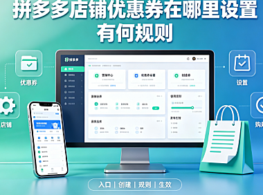 拼多多店铺优惠券在哪里设置?有何规则?