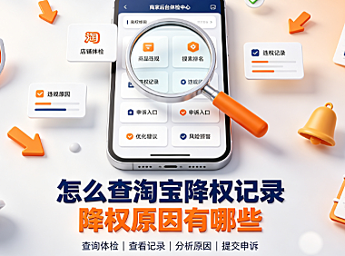 怎么查淘宝降权记录?降权原因有哪些?