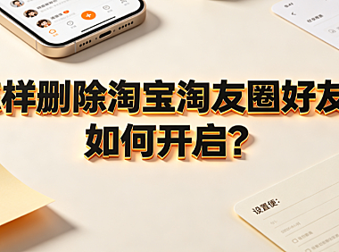 怎样删除淘宝淘友圈好友?如何开启? 平台社交功能实操指南