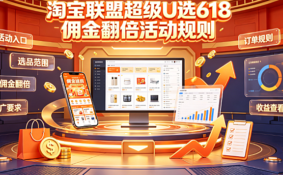 淘宝联盟超级U选618佣金翻倍活动规则