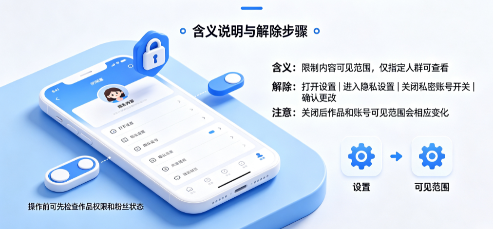 抖音私密账号是什么意思?怎么解除?