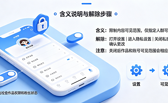 抖音私密账号是什么意思?怎么解除?
