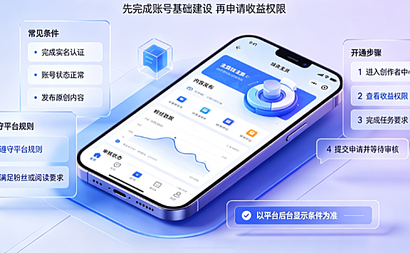 今日头条开通收益条件是什么？怎么开通收益