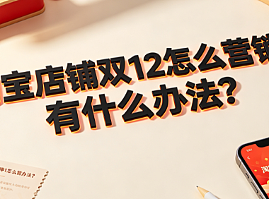 淘宝店铺双12怎么营销?有什么办法?
