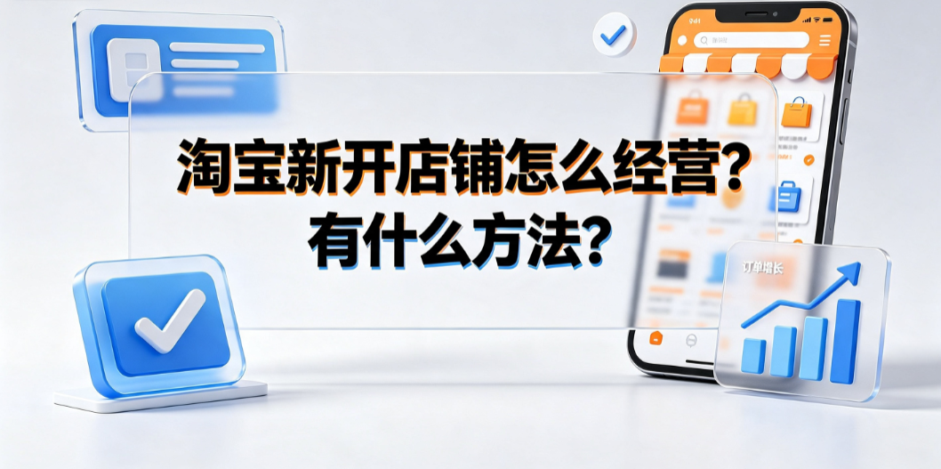 淘宝新开店铺怎么经营?有什么方法?新手运营指南