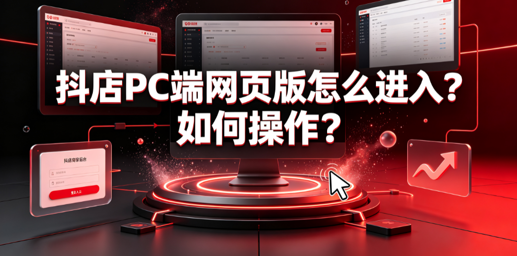 抖店pc端网页版怎么进入?如何操作?