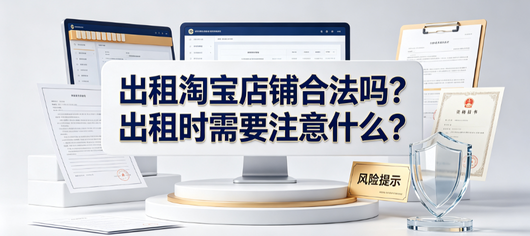 出租淘宝店铺合法吗?出租时需要注意什么?