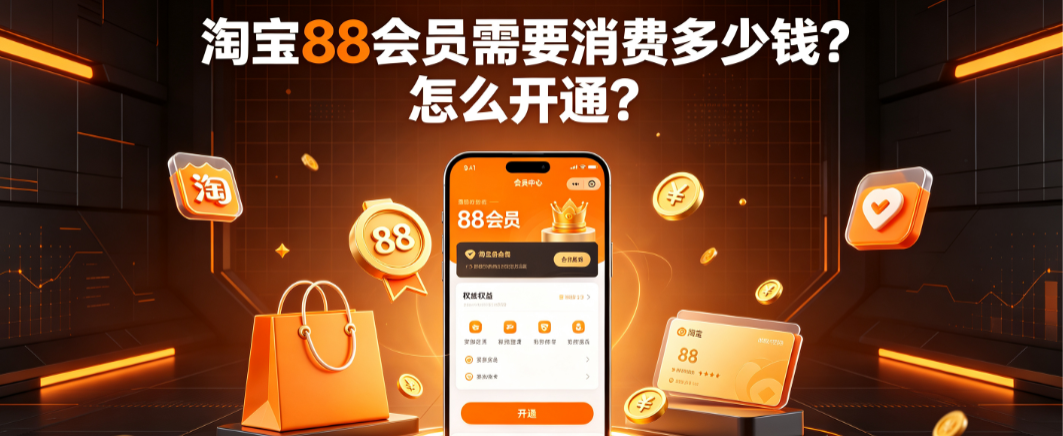 淘宝88会员需要消费多少钱？怎么开通？完整指南