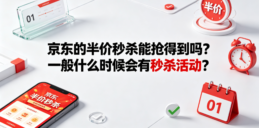 京东半价秒杀能抢得到吗？秒杀活动时间与抢购技巧全解析