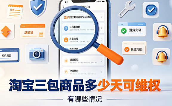 淘宝三包商品多少天可维权?有哪些情况?|电商售后指南