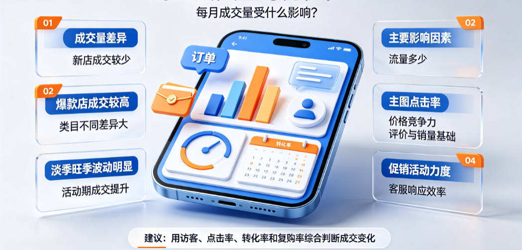 淘宝成交量每月多少?每月成交量受什么影响?