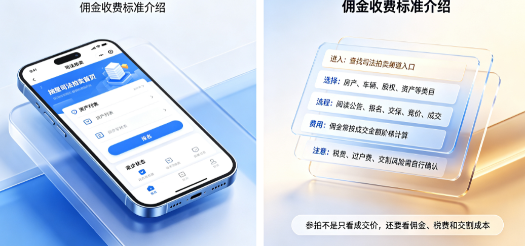 淘宝司法拍卖怎么进入?佣金收费标准介绍