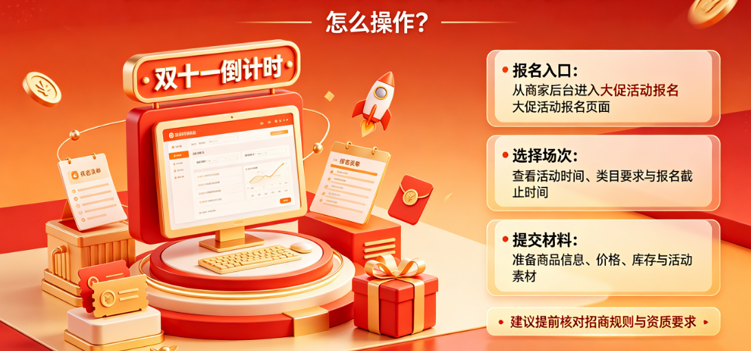 淘宝天猫双十一表达时效如何报名?怎么操作?