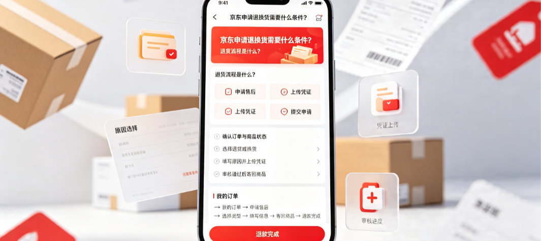 京东申请退换货需要什么条件?退货流程是什么?