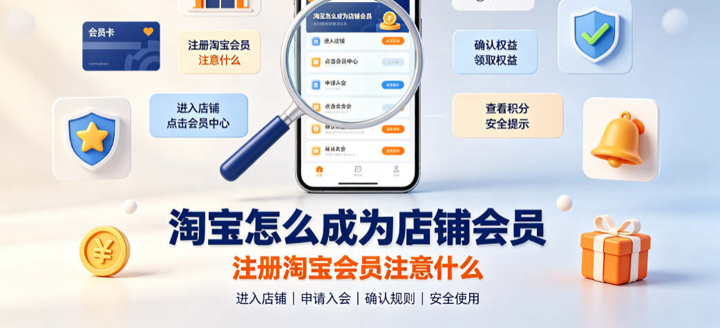 淘宝怎么成为店铺会员_注册淘宝会员注意什么全指南