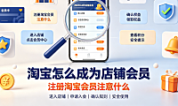 淘宝怎么成为店铺会员_注册淘宝会员注意什么全指南