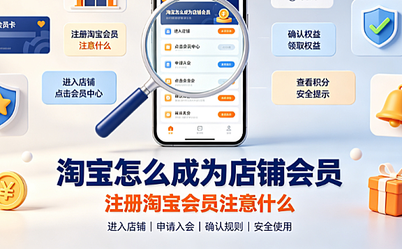 淘宝怎么成为店铺会员_注册淘宝会员注意什么全指南