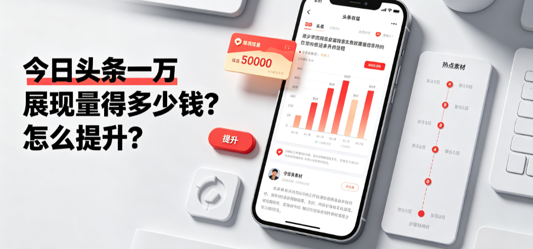 今日头条一万展现量得多少钱？怎么提升？
