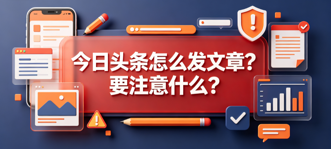 今日头条怎么发文章要注意什么？全操作与避坑指南