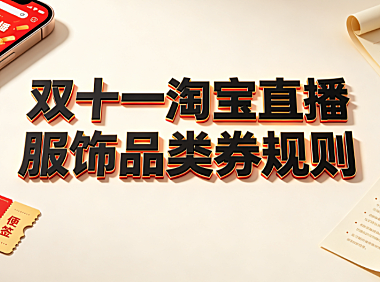 双十一淘宝直播服饰品类券规则 核心逻辑与实操指南