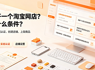 怎么开一个淘宝网店?需要什么条件?